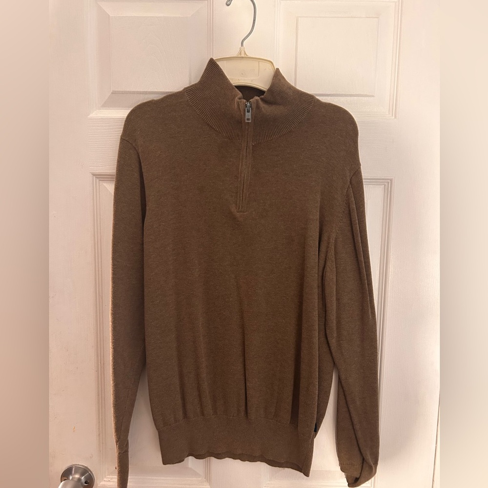 Men’s Brown Quarter Zip Small